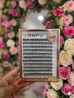 Cílios postiço fio a fio 40P D9-14mix